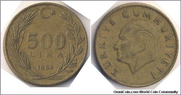 500 Lira (Republic of Turkiye // Brass 6.1g)