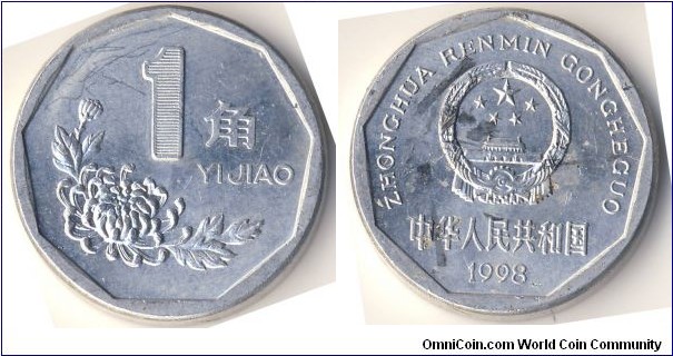1 Jiao (People's Republic of China // Aluminium)