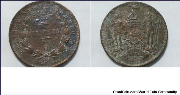 British Borneo 1 cent bronze