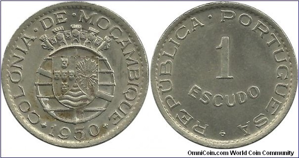 Colonia de Moçambique-Port 1 Escudo 1950