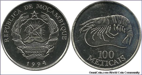 Mocambique 100 Meticais 1994