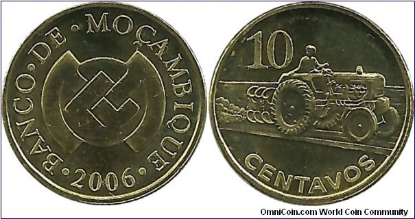 Mocambique 10 Centavos 2006