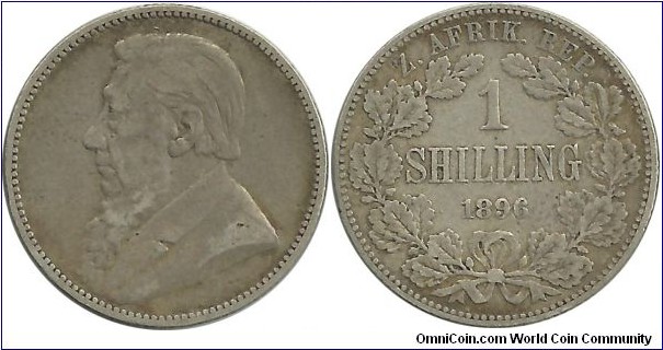 SouthAfrica-ZAR 1 Shilling 1896