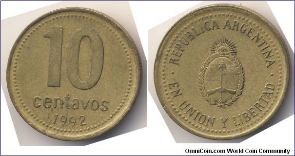 10 Centavos (Argentine Republic // Aluminium-Bronze)