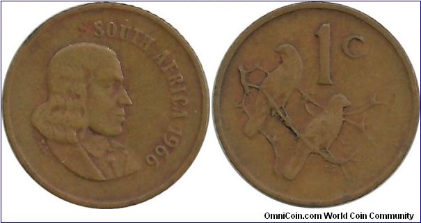 SouthAfrica 1 Cent 1966-English