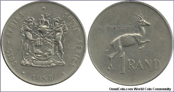 SouthAfrica 1 Rand 1980-Bilingual
