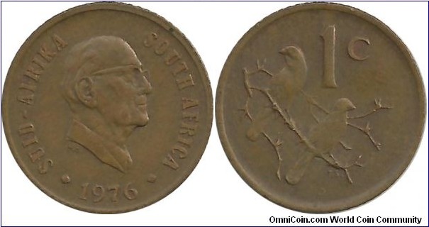 SouthAfrica 1 Cent 1976