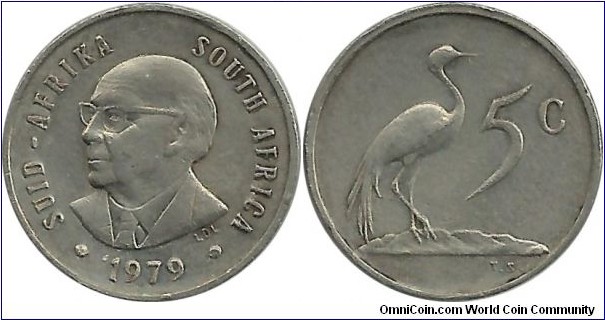 SouthAfrica 5 Cents 1979