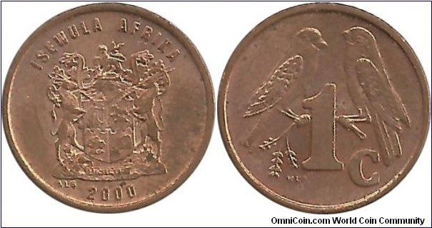 SouthAfrica 1 Cent 2000 Ndebele