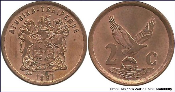 SouthAfrica 2 Cents 1997 Venda