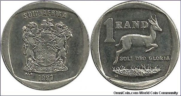 SouthAfrica 1 Rand 1997 Afrikaan