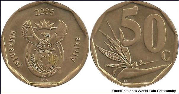 SouthAfrica 50 Cents 2005 Xhosa