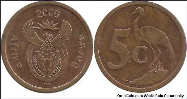 SouthAfrica 5 Cents 2006 Sotho