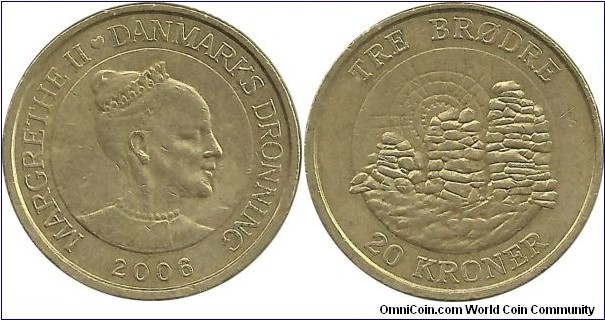 Denmark 20 Kroner 2006-The Three Brothers