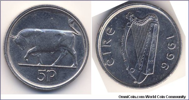 5 Pence (Republic of Ireland // Copper-Nickel)