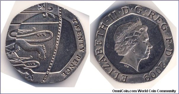 20 Pence (United Kingdom / Queen Elizabeth II // Copper-Nickel)