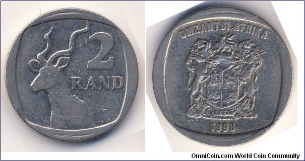 2 Rand (Republic of South Africa // Nickel plated Copper)