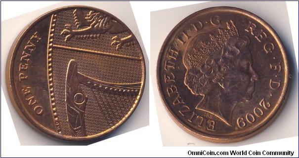 1 Penny (United Kingdom / Queen Elizabeth II // Copper plated Steel)