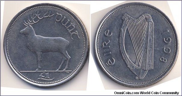 1 Pound (Republic of Ireland // Copper-Nickel)