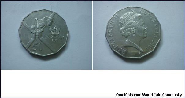 Royal Visit - Queen Elizabeth - 50 cents