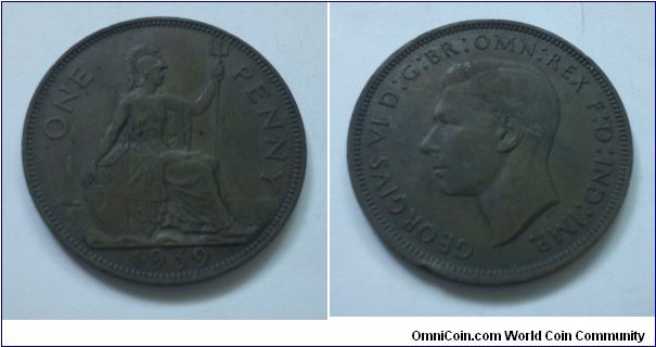 United Kingdom of Great Britain King Georgivs - one penny