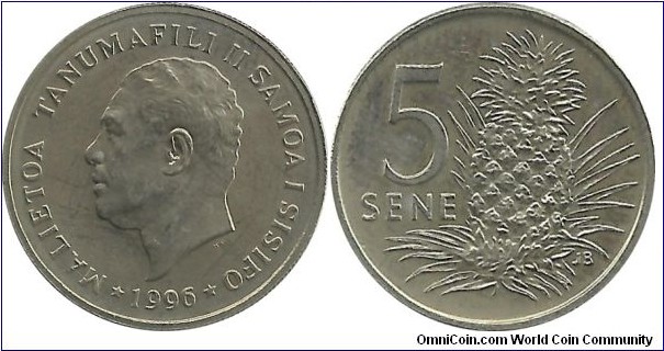 Samoa 5 Sene 1996