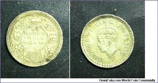 King George VI - 1/4 Rupee India