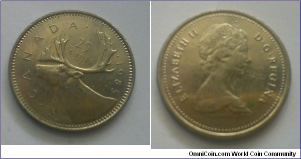Queen Elizabeth II - 25 cents