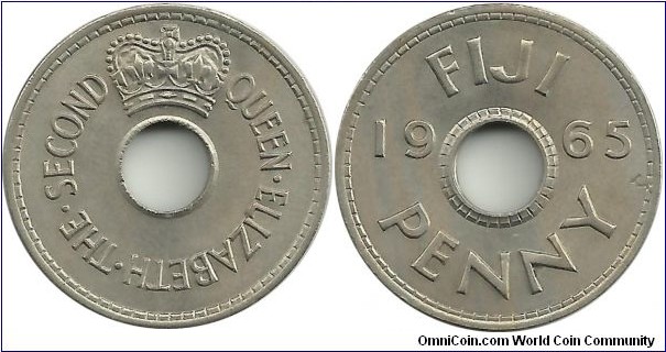 Fiji 1 Penny 1965