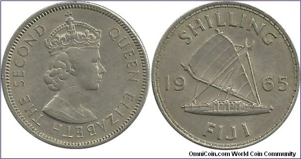 Fiji 1 Shilling 1965