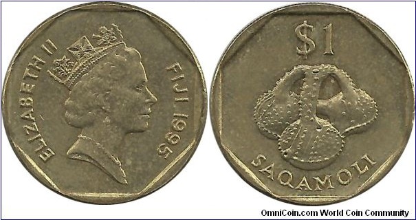 Fiji 1 Dollar 1995