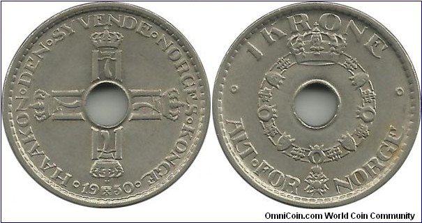 Norway 1 Krone 1950