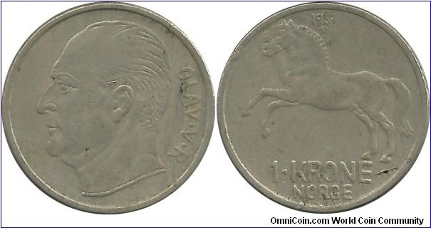 Norway 1 Krone 1959