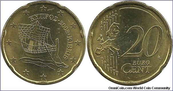 Cyprus 20 Eurocent 2008