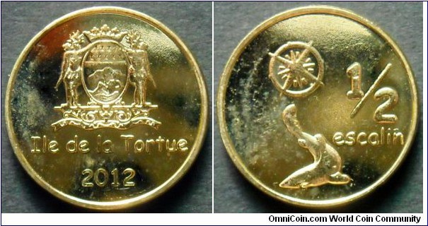 Turtle Island 1/2 escalin. 2012, Fantasy coin.
