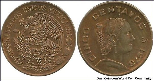 Mexico 5 Centavos 1976