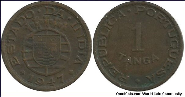 India-Portuguesa 1 Tanga 1947