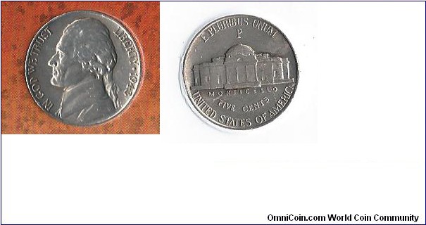 1942-1945 Silver Jefferson Wartime Nickel