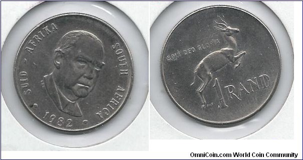 South Africa 1 Rand 1982