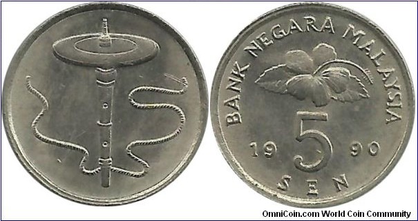 Malaysia 5 Sen 1990