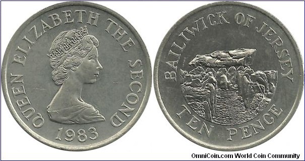 Jersey 10 Pence 1983