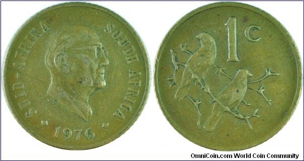 SouthAfrica1Cent-P.Fouche-km91-1976
