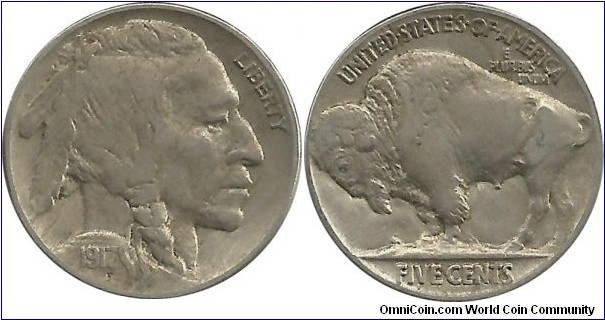 USA 5 Cents 1917