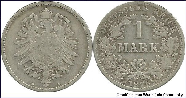 DeutschesReich 1 Mark 1876A
