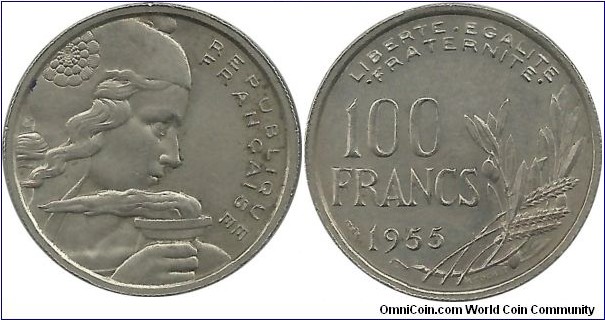 France 100 Francs 1955