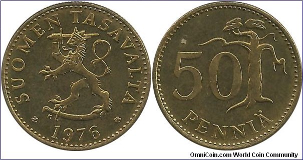 Finland 50 Penniä 1976