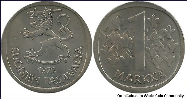 Finland 1 Markka 1976