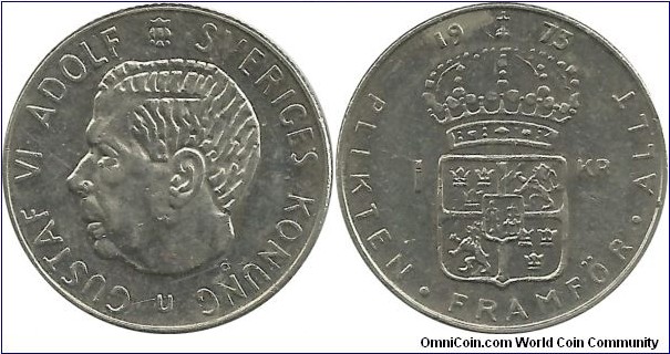 Sweden 1 Krona 1973