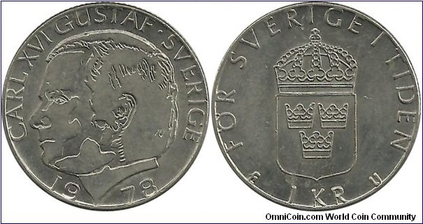 Sweden 1 Krone 1978