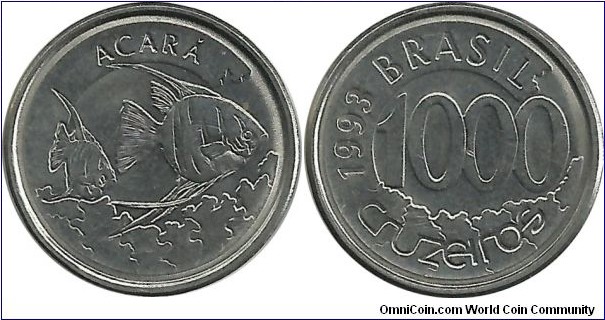 Brasil 1000 Cruzeiros 1993